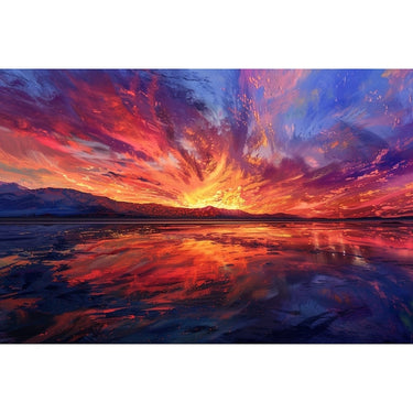 Sunset Water Canvas